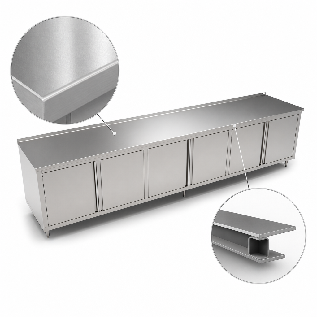 16-Gauge 300-Series Stainless Steel Top