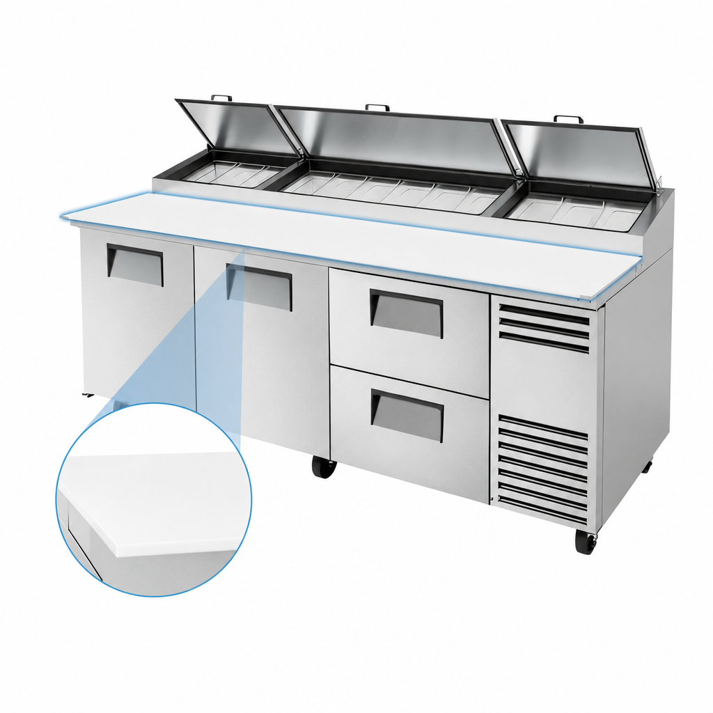 White Polyethylene Cutting Board