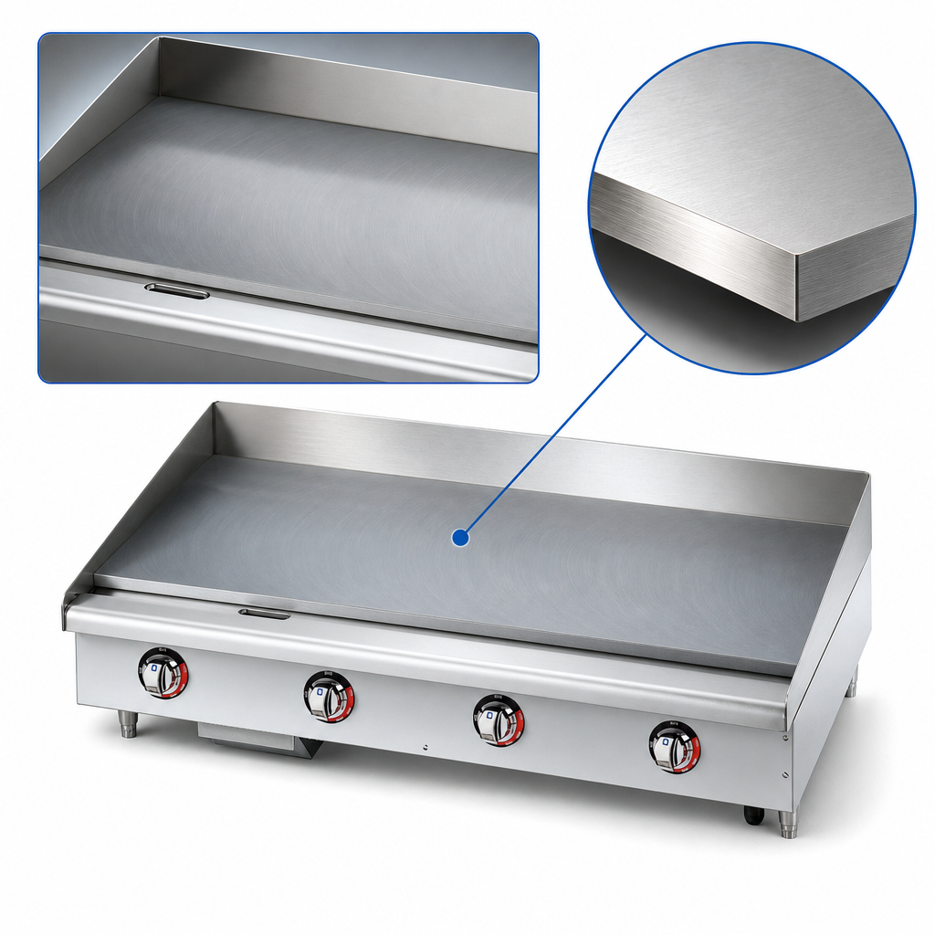 1-Inch Polished Steel Plate