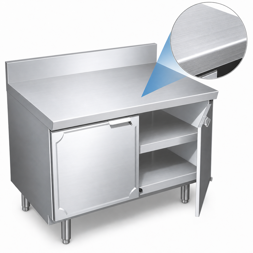 16-Gauge Stainless Steel Top