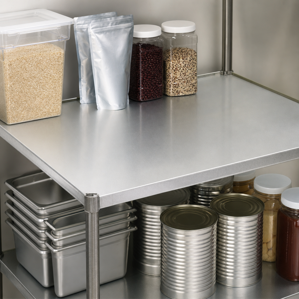 Solid Shelf Surface
