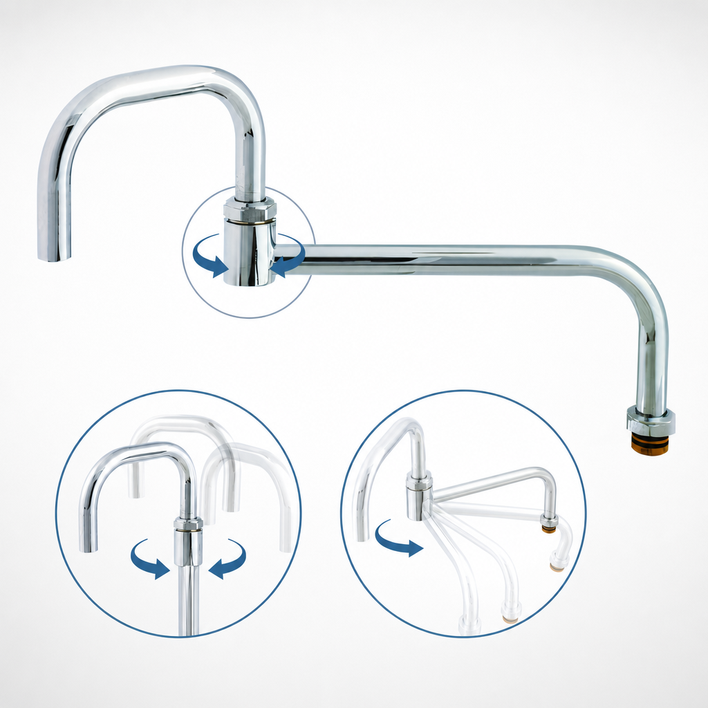 Swivel Double-Joint Spout