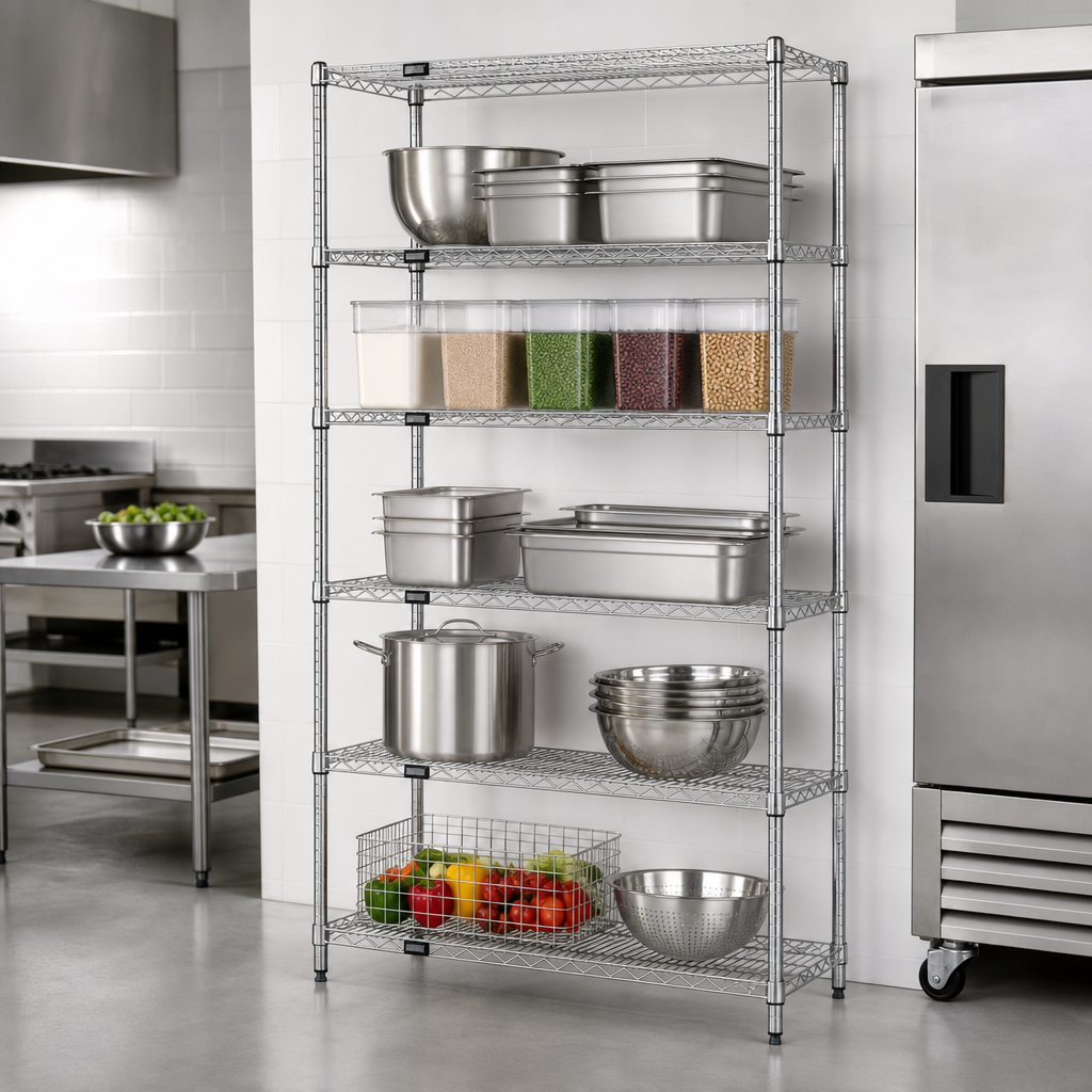 Five Wire Shelves