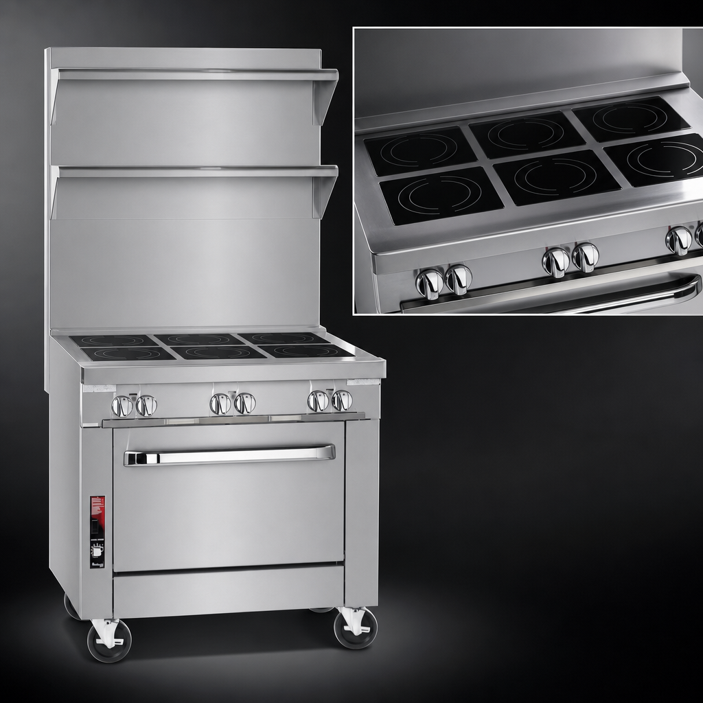 Six 3,500-Watt Induction Hobs