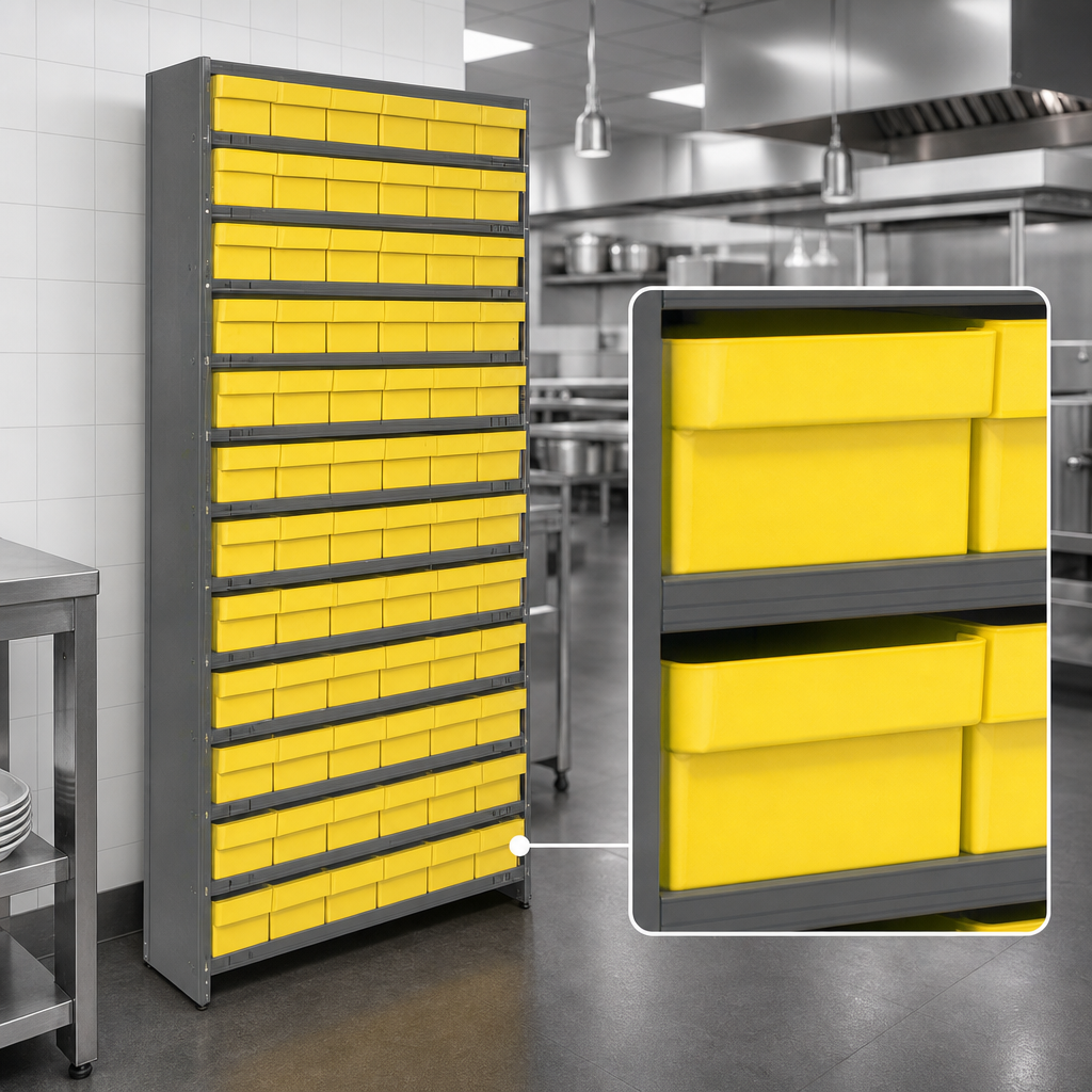 Closed Wire Shelving Design