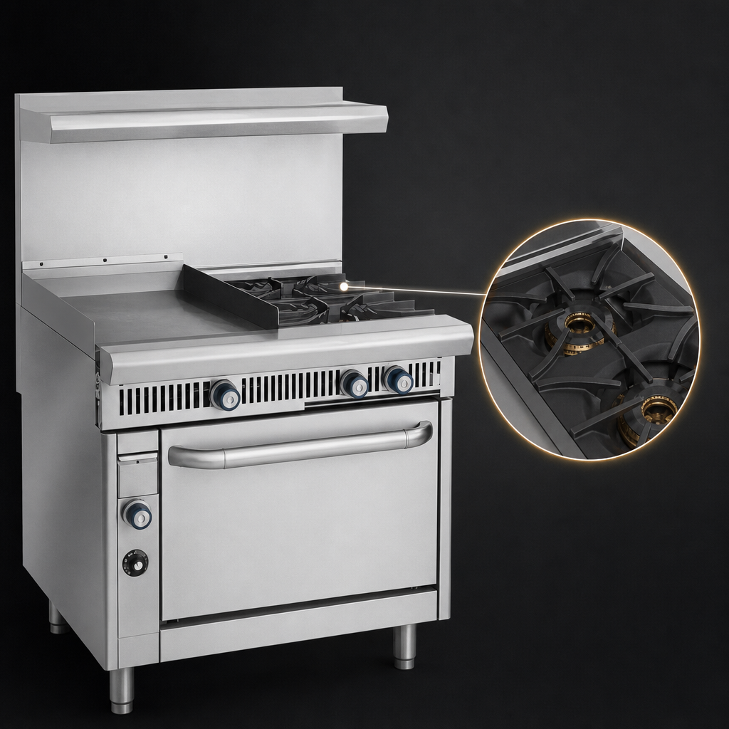 Two Open Burners