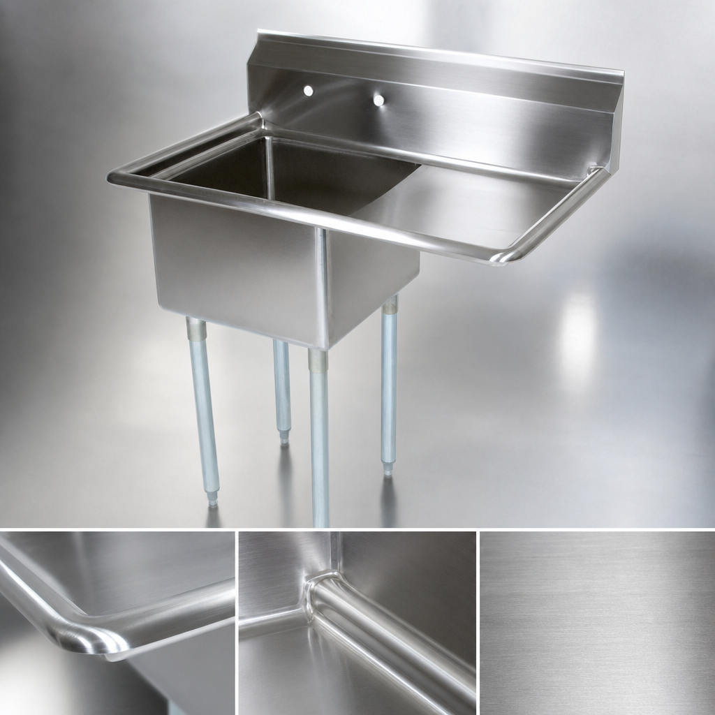 18-Gauge Type 300 Stainless Steel