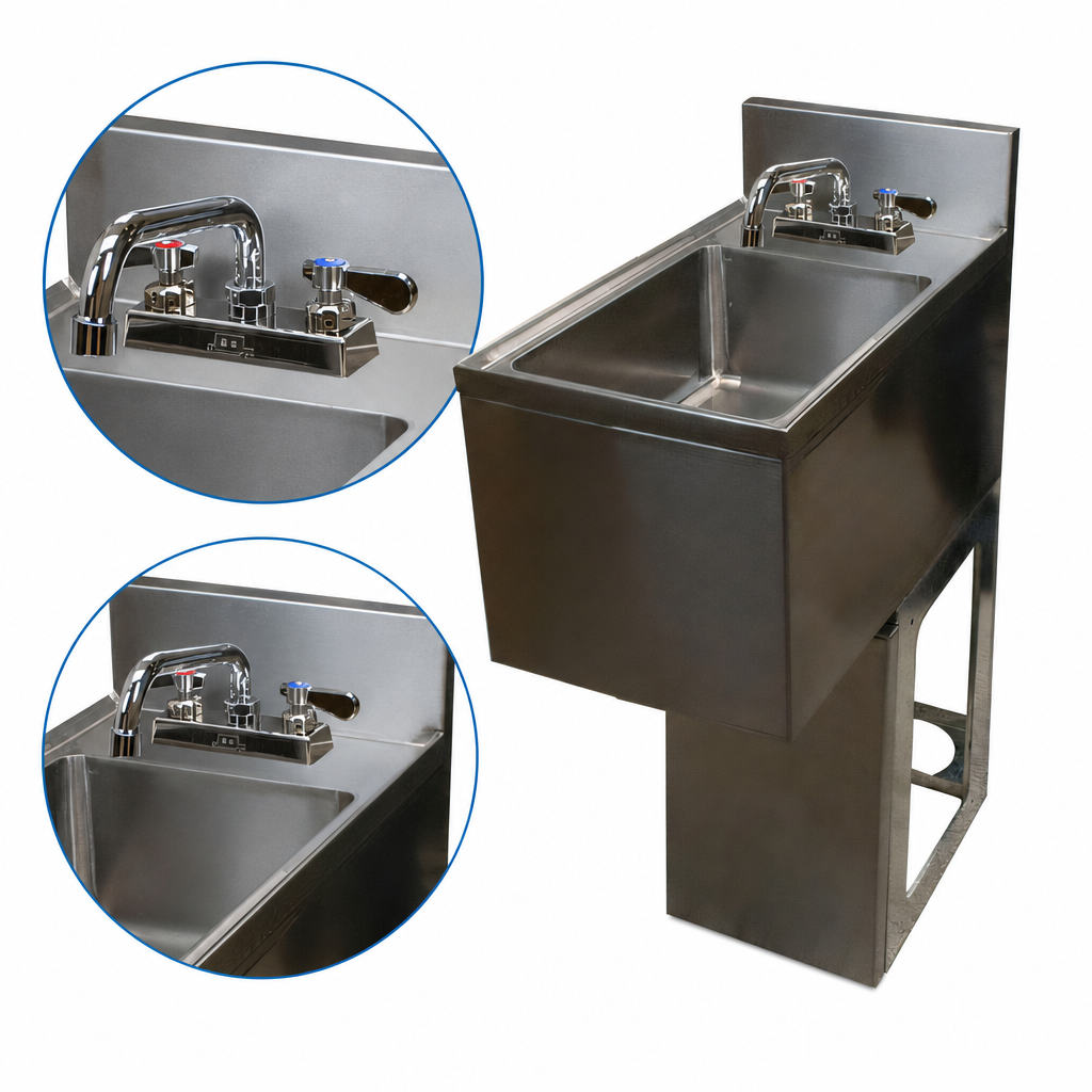 Included Splash-Mount Faucet