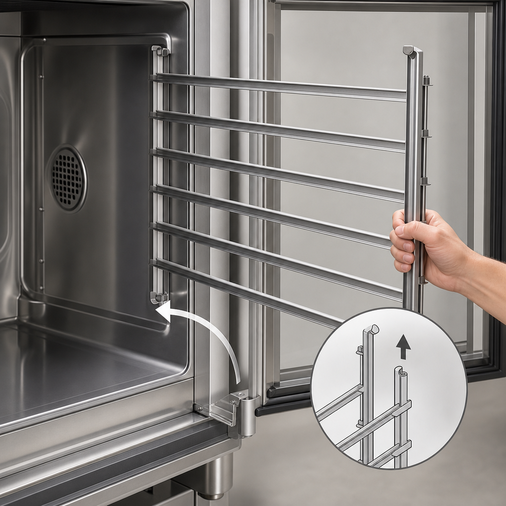 Hinged and Removable Rack
