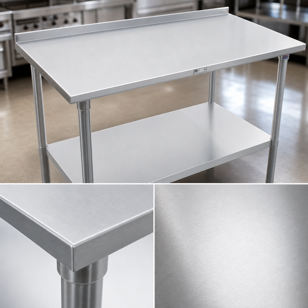 14-Gauge 300-Series Stainless Steel Top