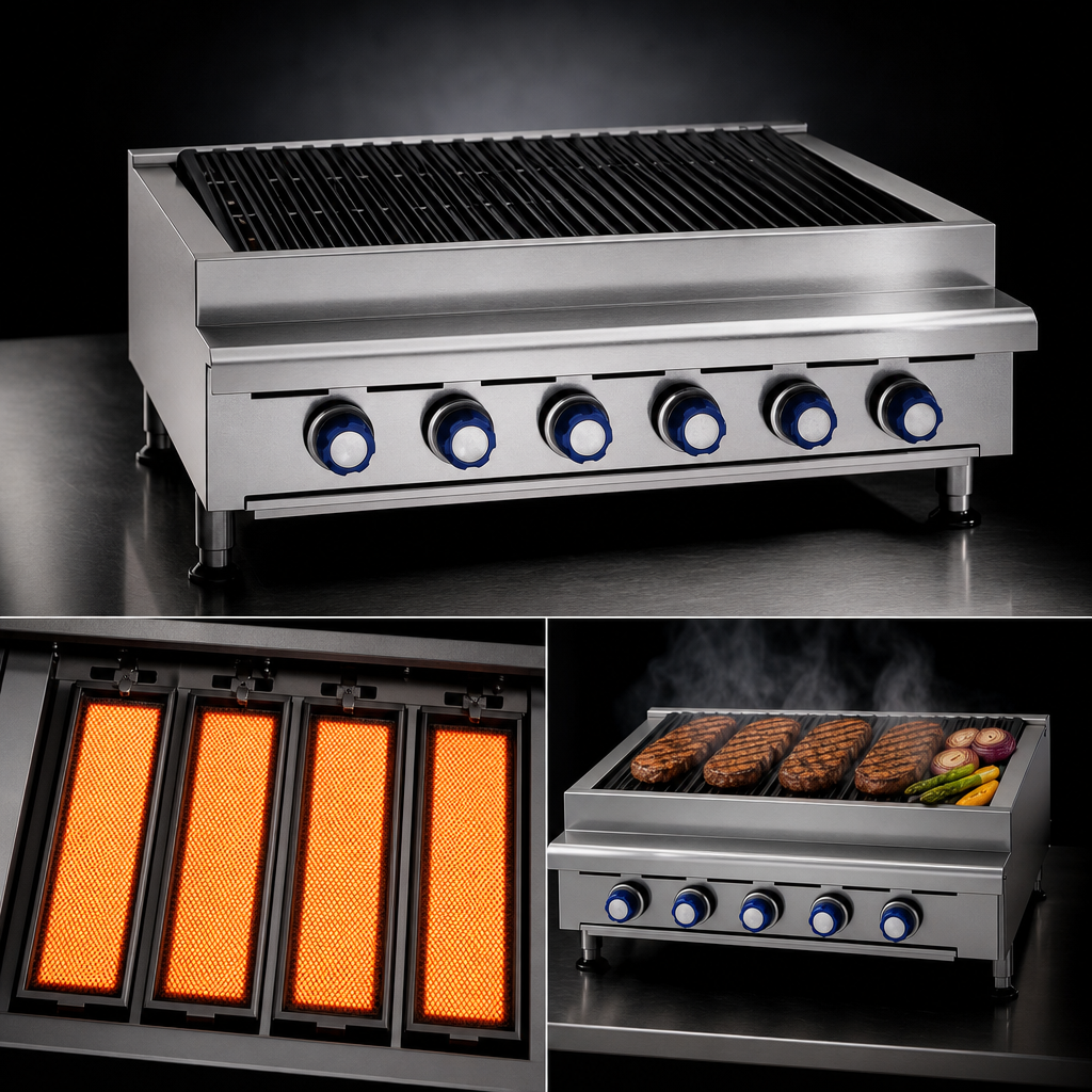 Four Radiant Burners