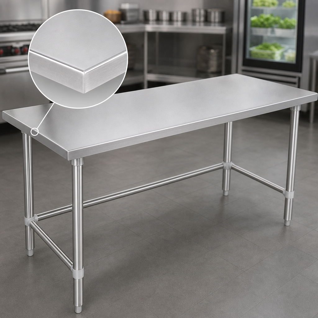 14-Gauge Stainless Steel Top