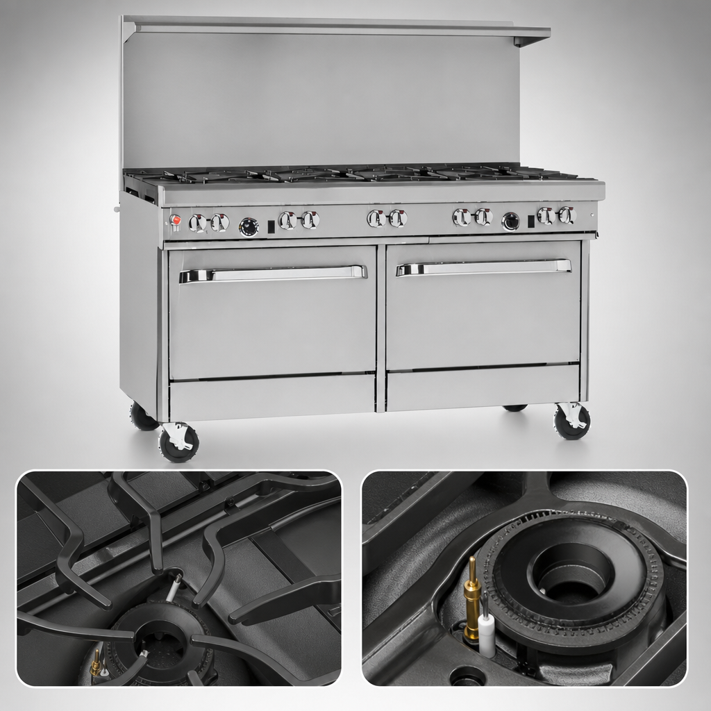 Two Non-Clog Open Burners