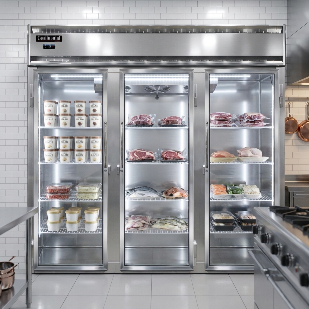 This display freezer features a complete self-contained refrigeration system for straightforward installation and effortless integration into your commercial space.