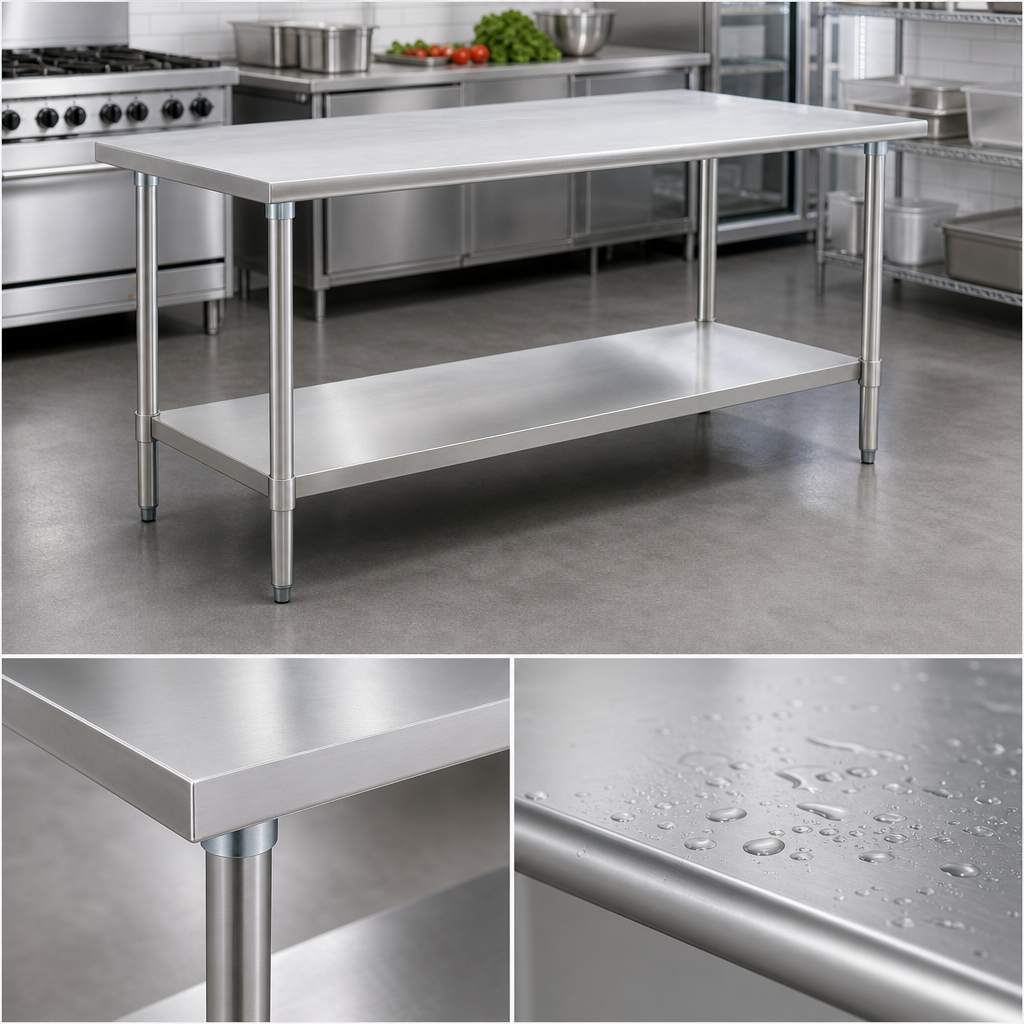 14-Gauge Stainless Steel Top