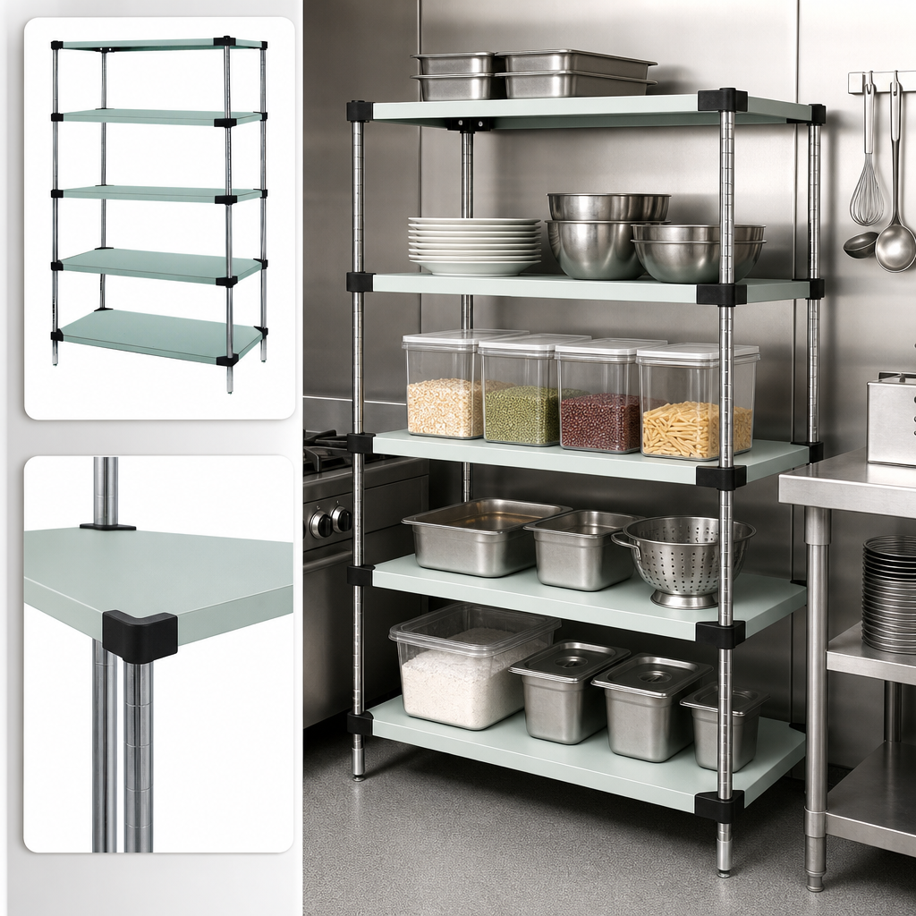 Five Solid Shelves