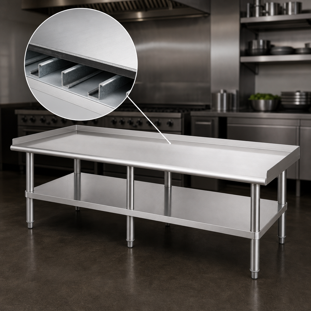 Reinforced Stainless Steel Top