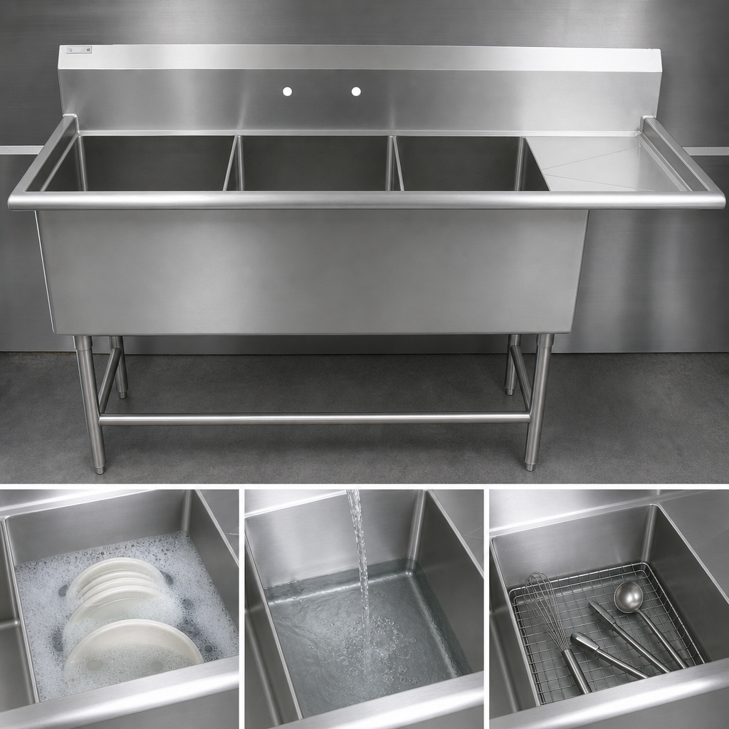 Three-Compartment Sink Design