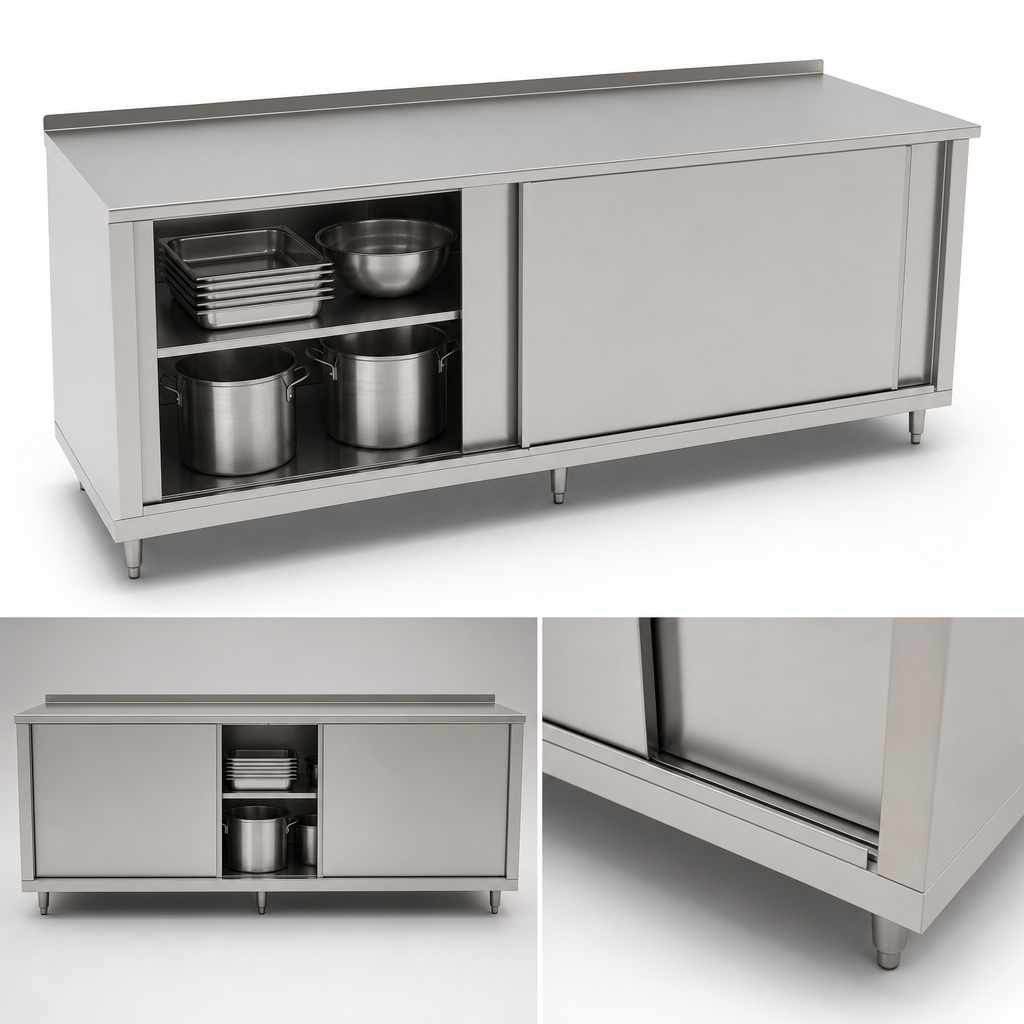 Cabinet Base with Sliding Doors