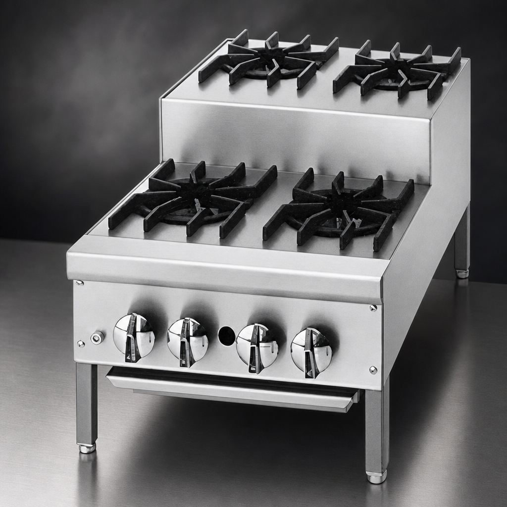 Eight Open Burners