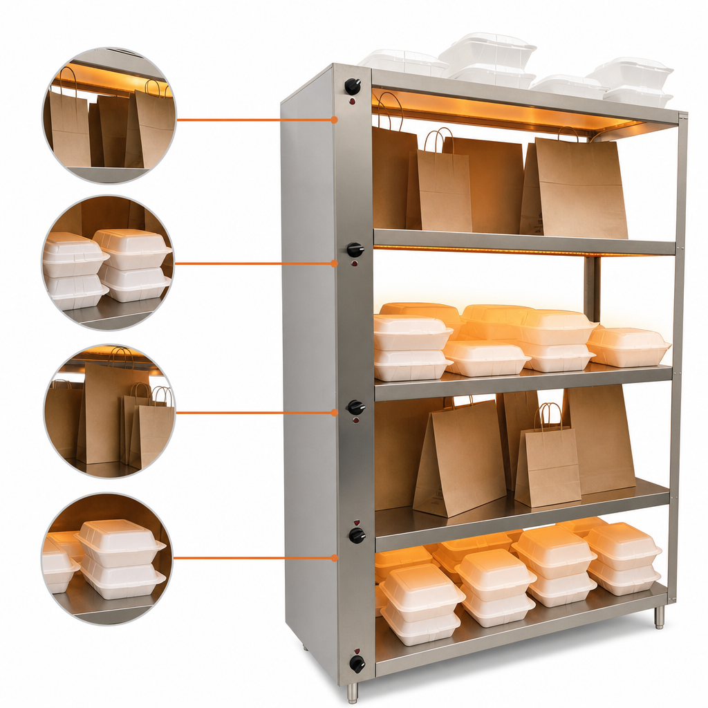Four Heated Shelves