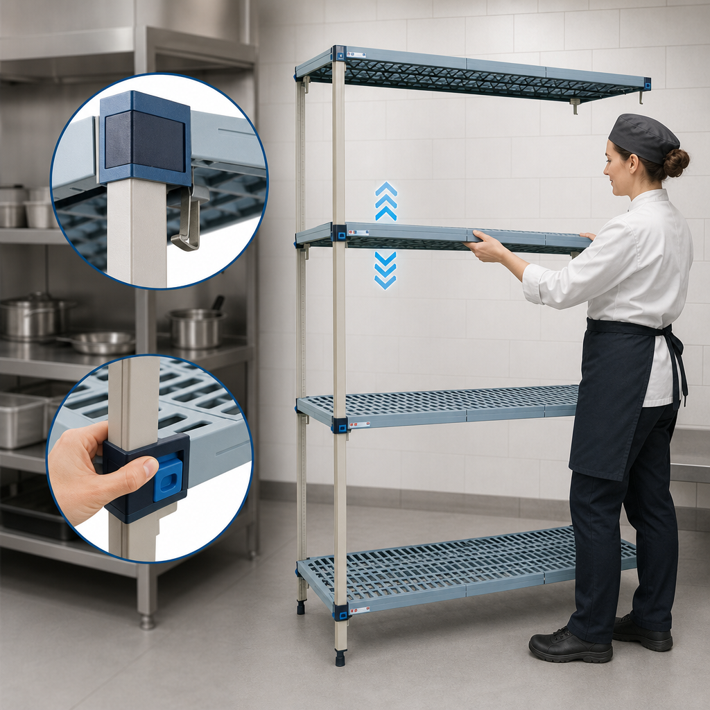 Quick-Adjust Shelves