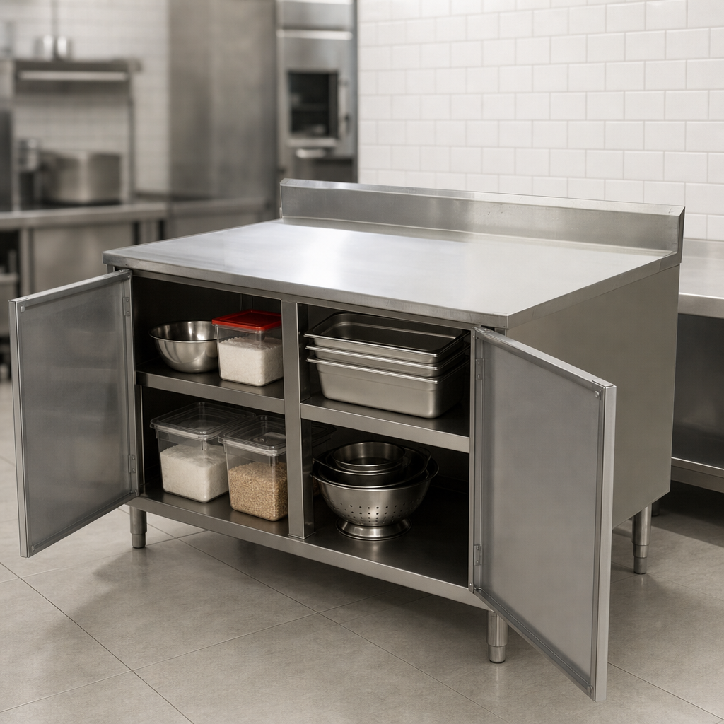 Cabinet Base With Hinged Doors