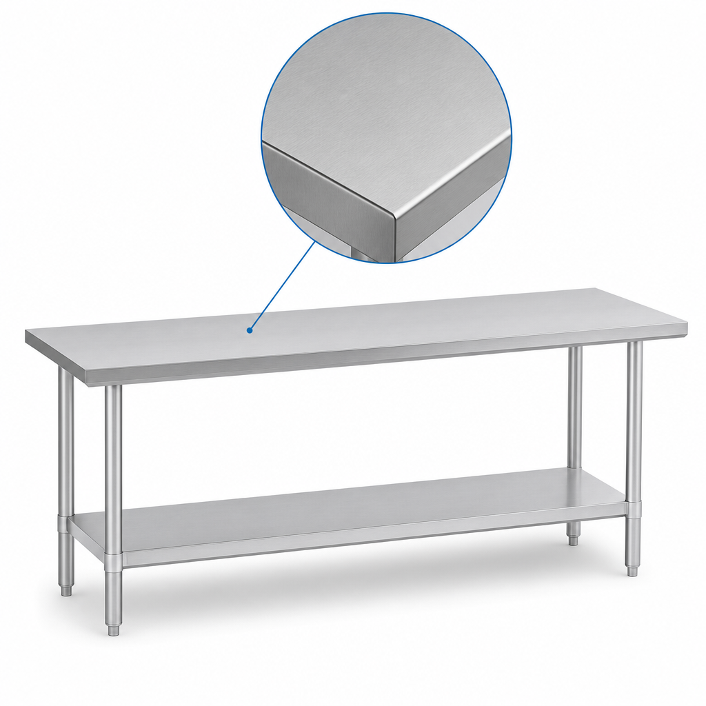 14-Gauge Stainless Steel Top
