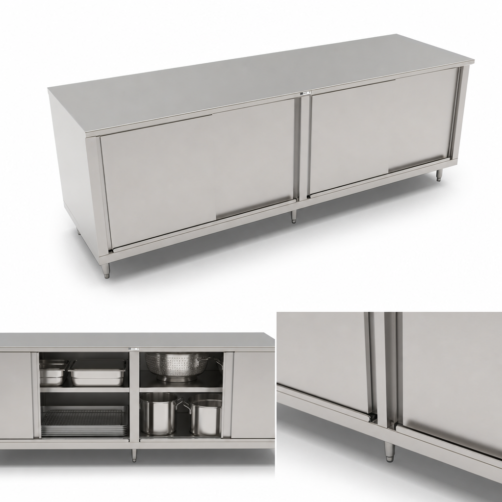 Cabinet Base with Sliding Doors