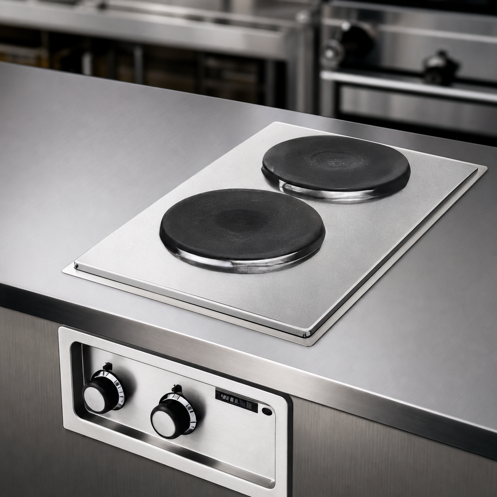 Two Solid Cast Iron Elements