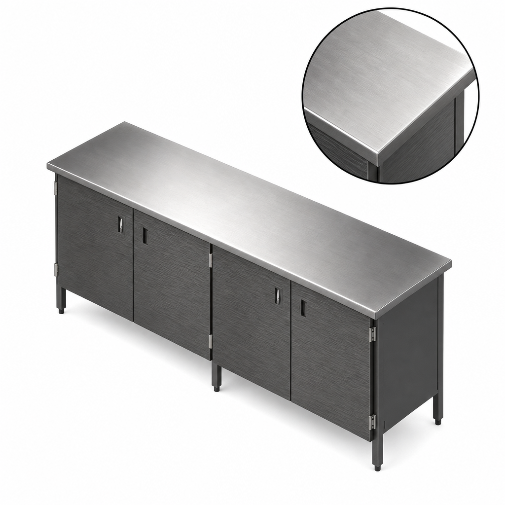 16-Gauge Stainless Steel Flat Top
