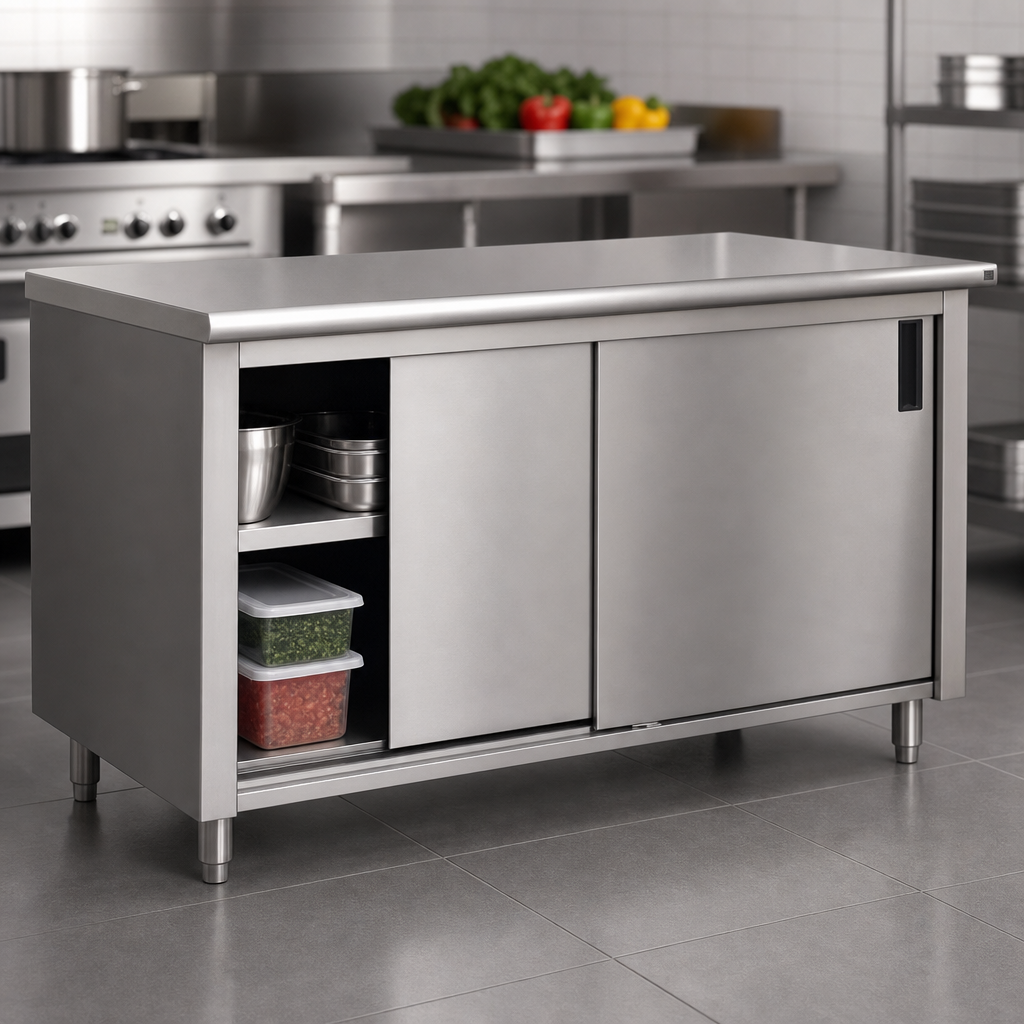 Cabinet Base with Sliding Doors