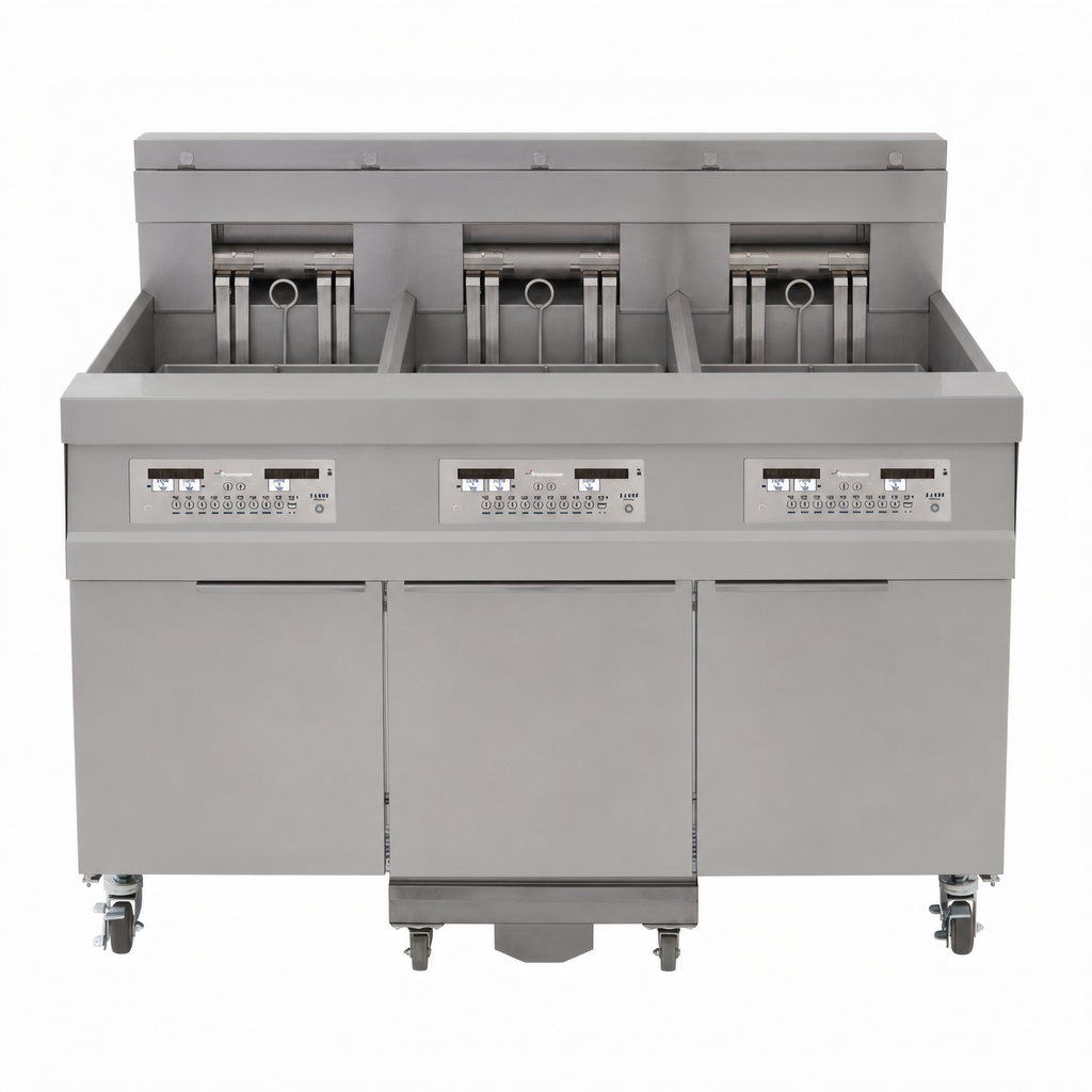 Three-Tank Fryer Battery