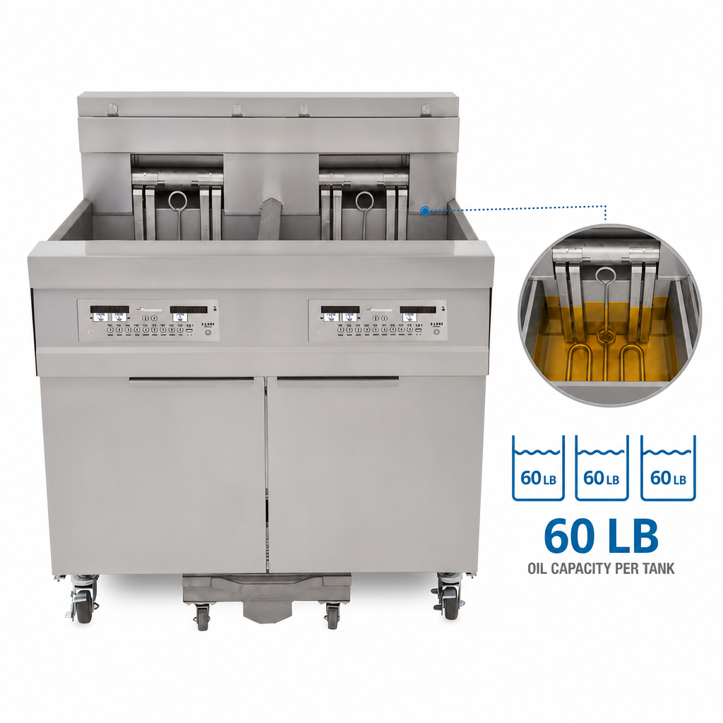 60 lb. Oil Capacity Per Tank