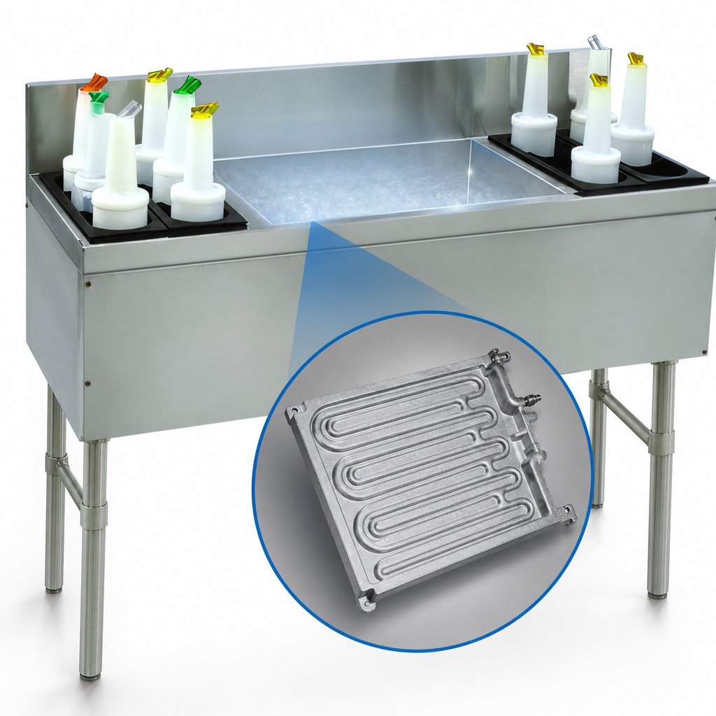 10-Circuit Cast Aluminum Cold Plate