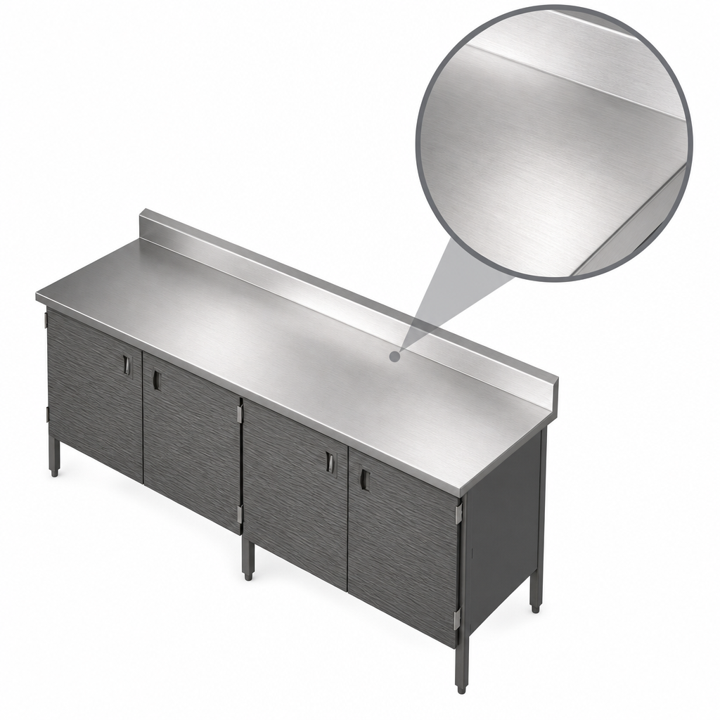16-Gauge Stainless Steel Top