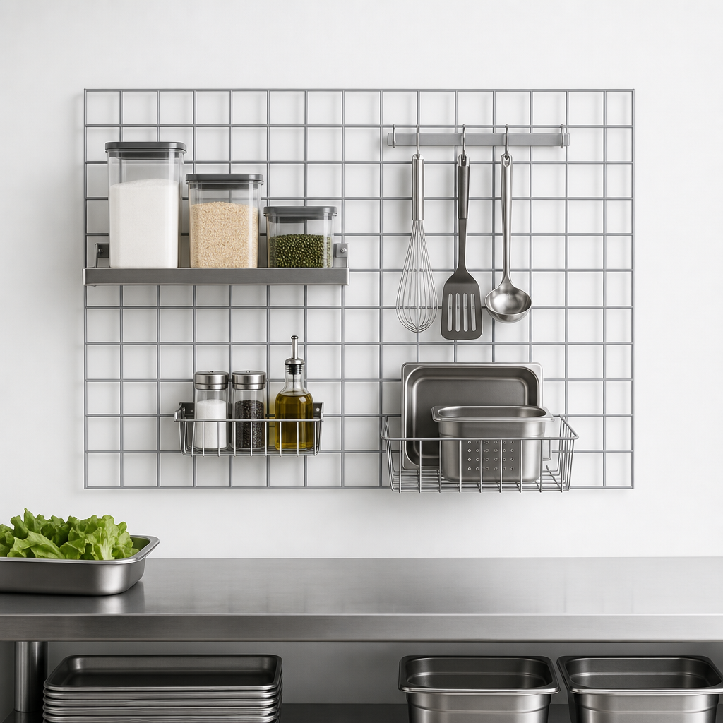 Wall-Mounted Wire Grid