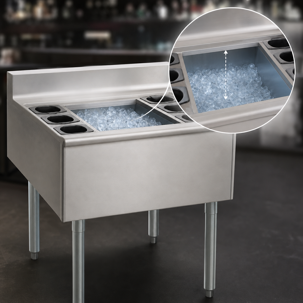 8-Inch Deep Insulated Ice Bin