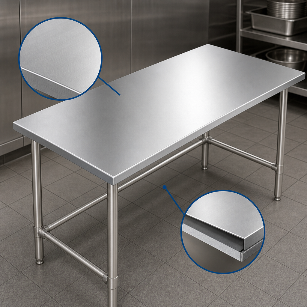 Reinforced Stainless Steel Top