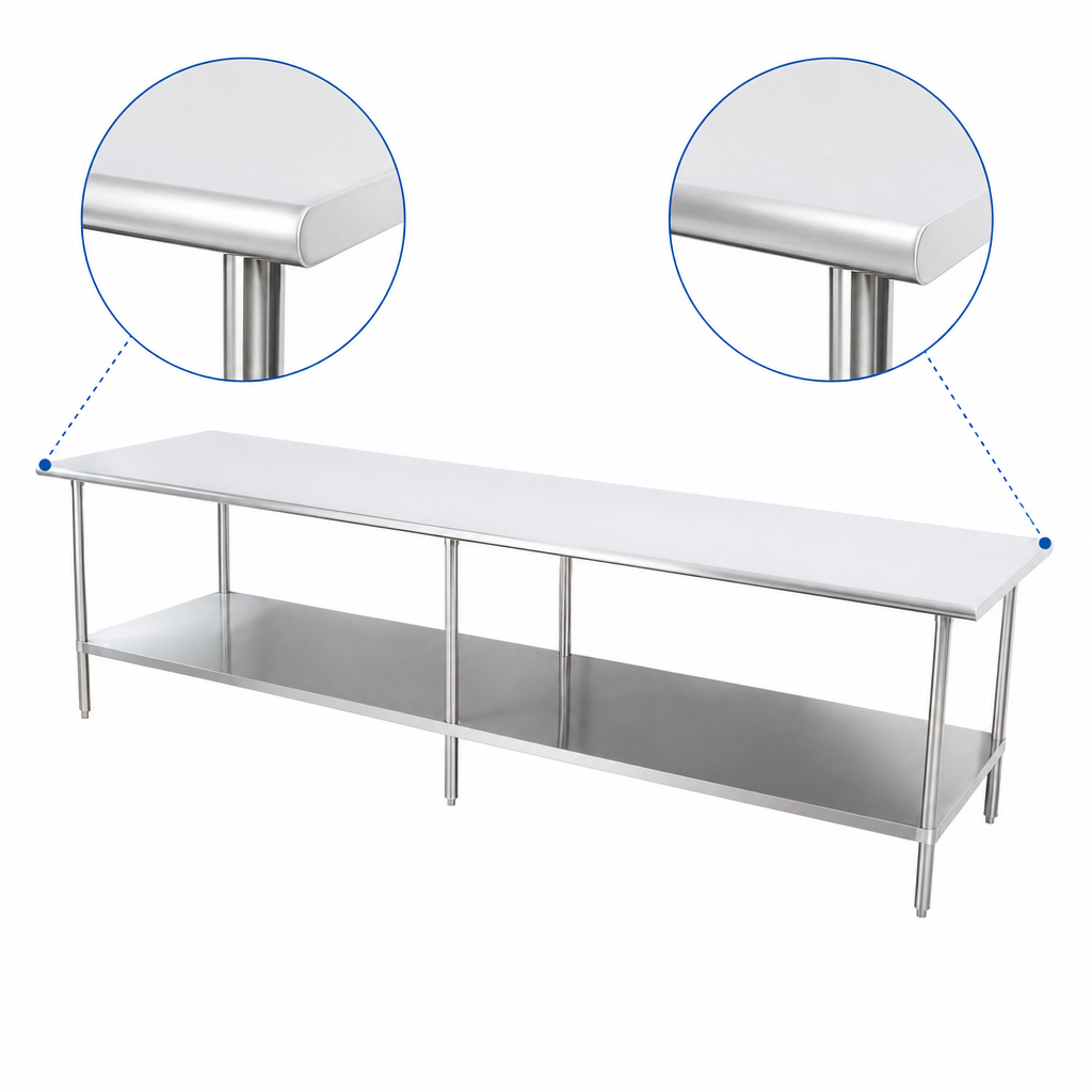 Rounded Front and Rear Edges