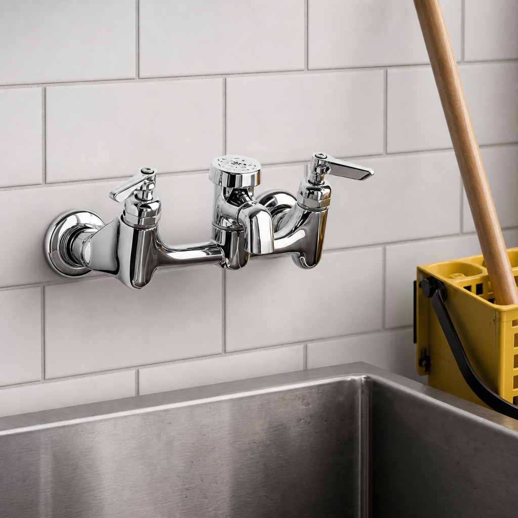 Wall-Mounted Service Sink Design