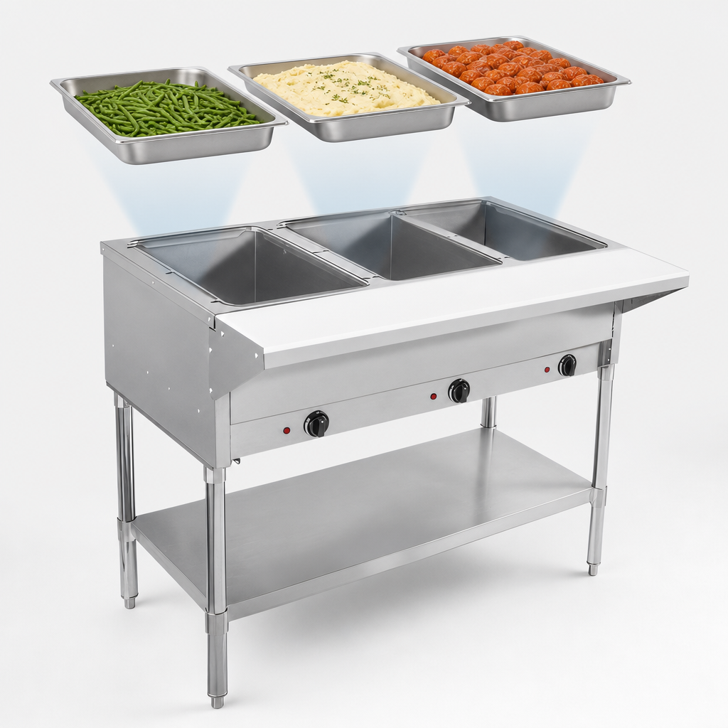 Three Open Pan Wells