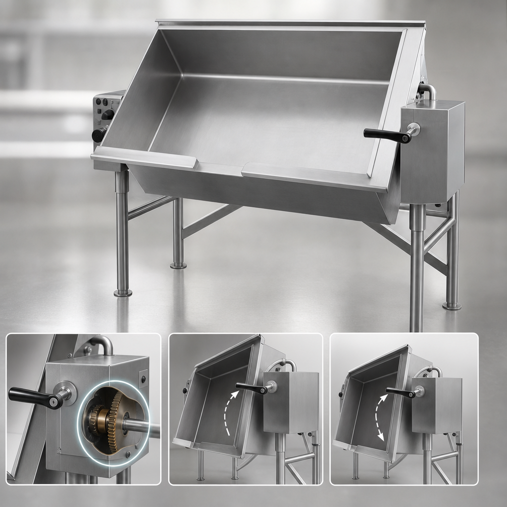 Self-Locking Worm Gear Tilt Mechanism