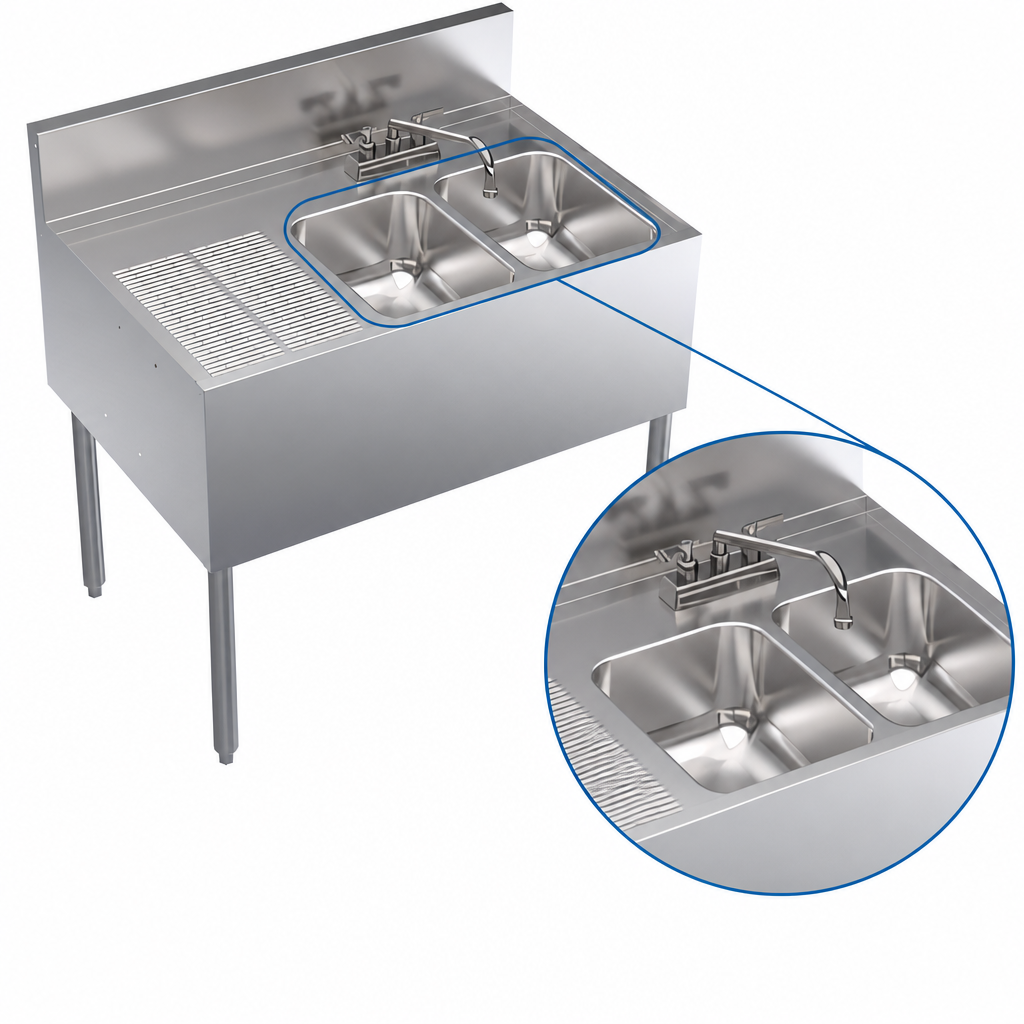 Two Sink Compartments