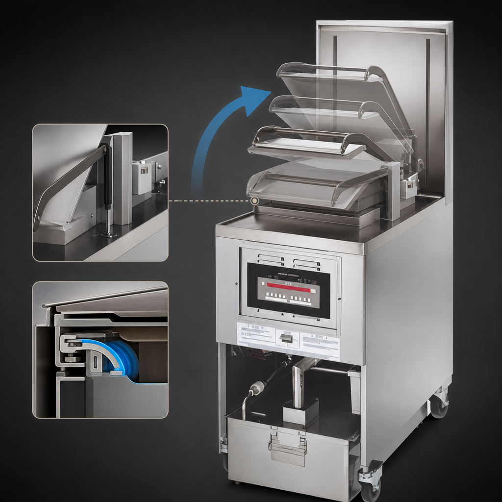 Counter-Balanced Lid Lift and Lock System