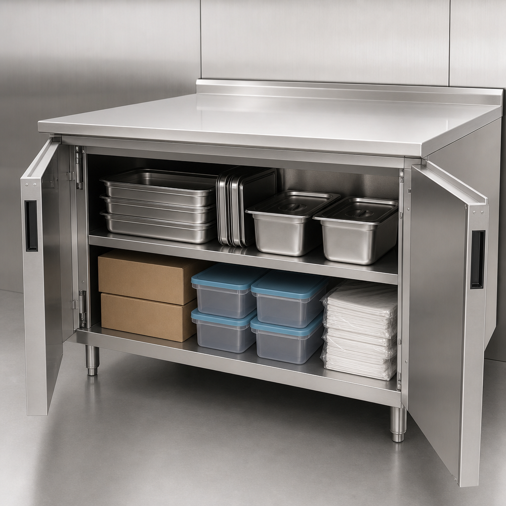 Cabinet Base with Hinged Doors