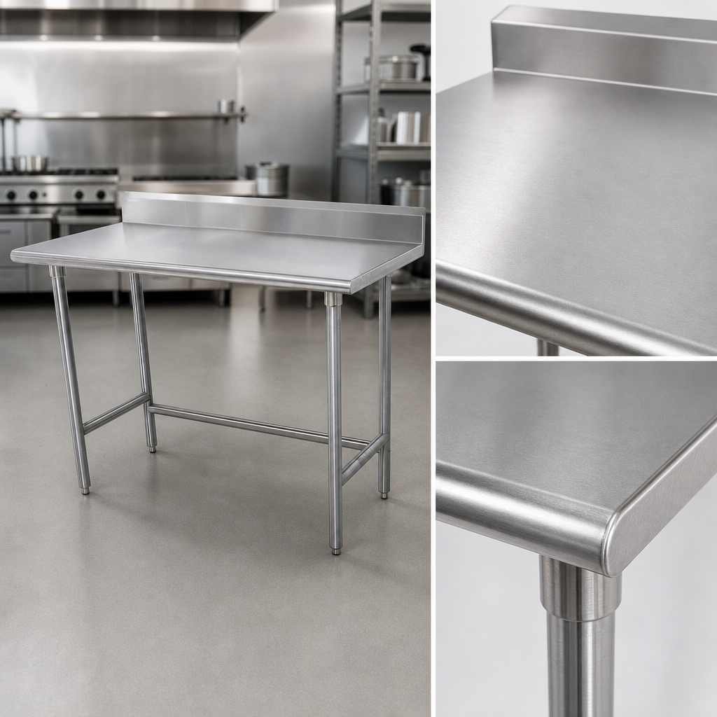 16-Gauge 304 Stainless Steel Top