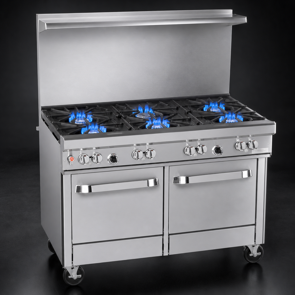 Six Open Burners