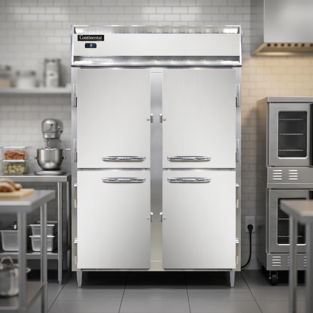 Experience hassle-free setup and reliable performance with this reach-in freezer's integrated self-contained refrigeration system.