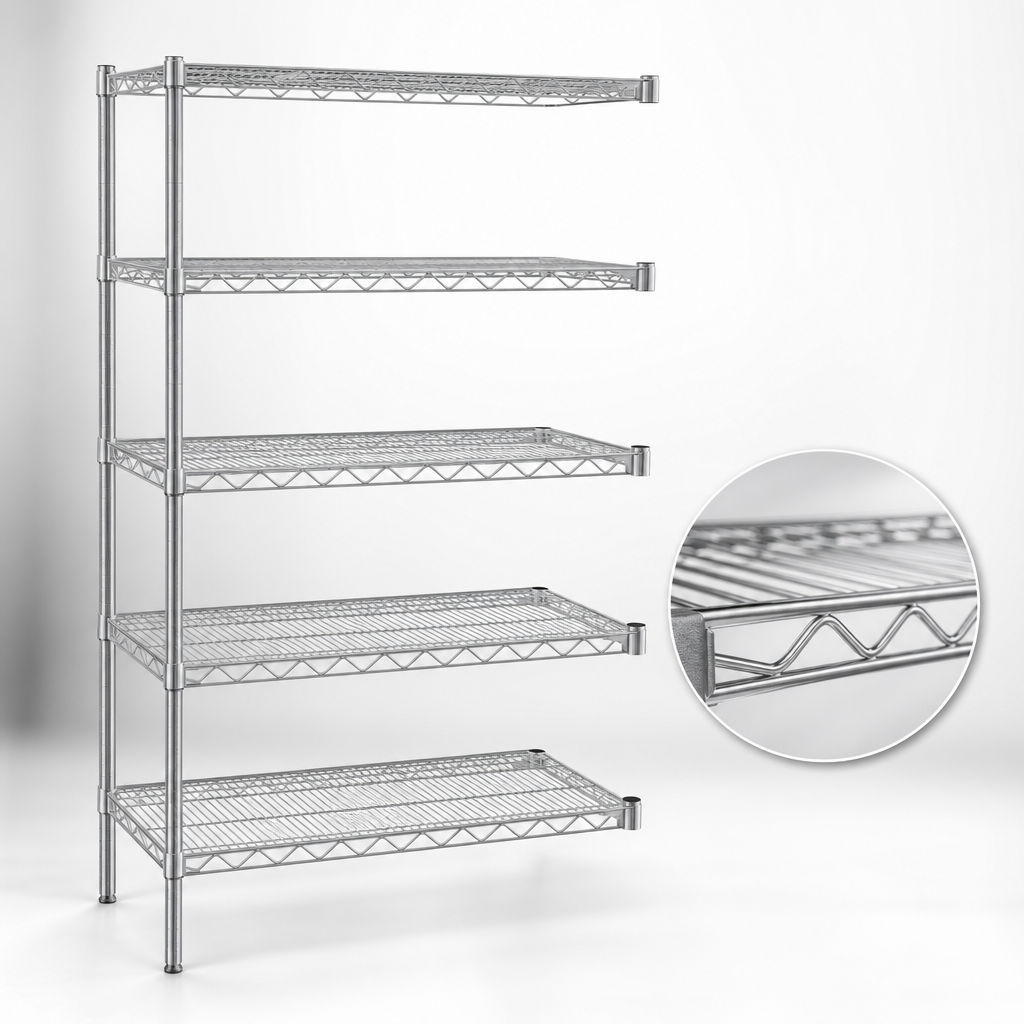 Patented QuadTruss® Wire Shelves